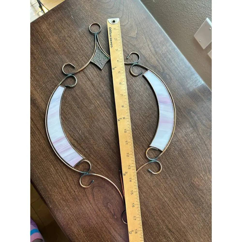 Vintage Stained Glass Plant Rooter Candle Holder Hanging Home Decor gift
